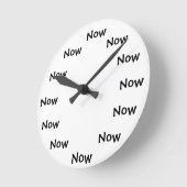 現在のmonment… "今" ラウンド壁時計 (傾斜)
