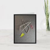 現在はペーパークリップで完全に保持している カード (正面)