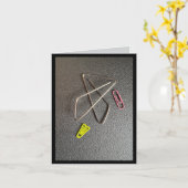 現在はペーパークリップで完全に保持している カード (黄色い花)