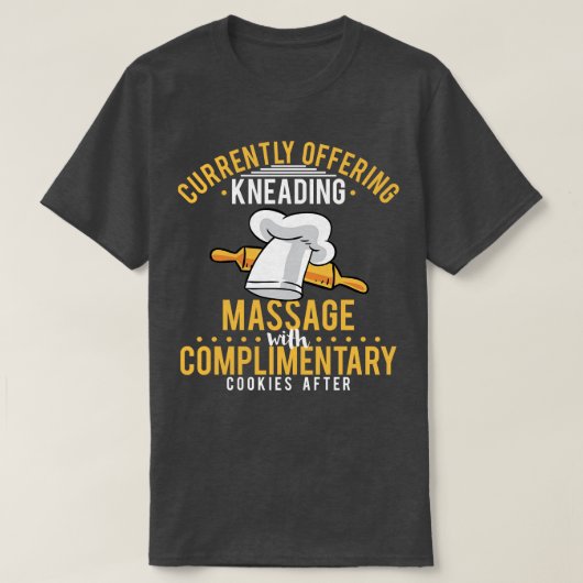 現在はマッサージを無料で提供している Tシャツ (デザイン正面)