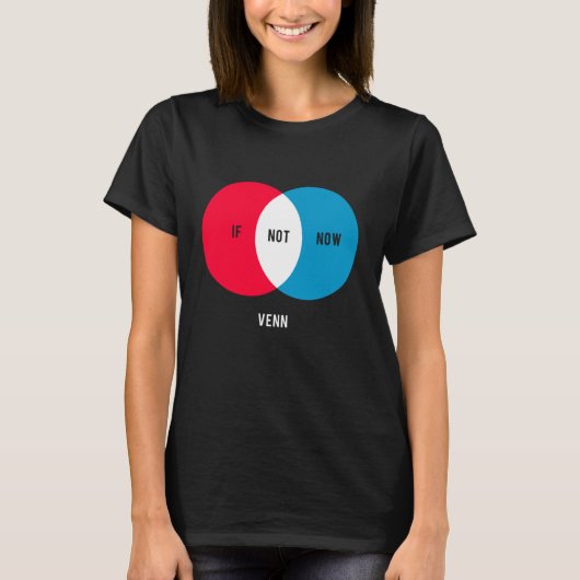 現在もしはベン図ではない Tシャツ (正面)