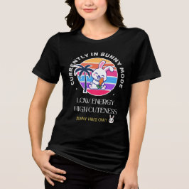 現在ウサギモード中 トライブレンドTシャツ