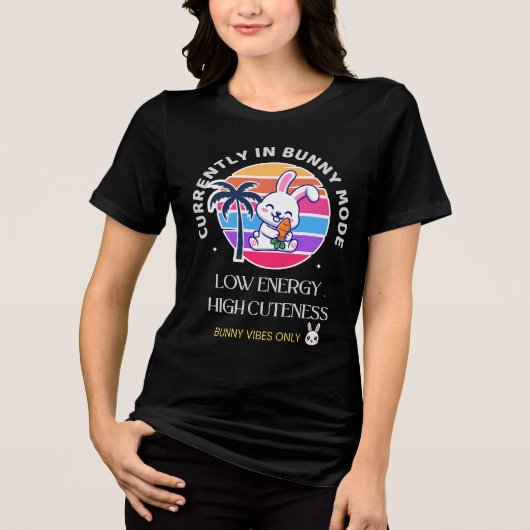 現在ウサギモード中 トライブレンドTシャツ (正面)
