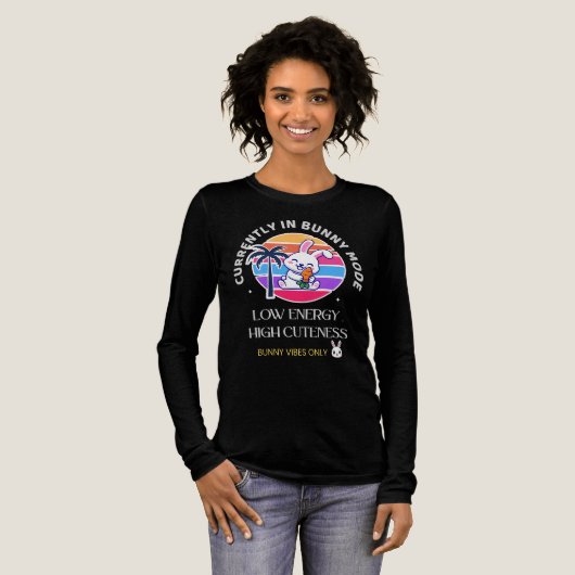 現在ウサギモード トライブレンドTシャツ (正面全体)