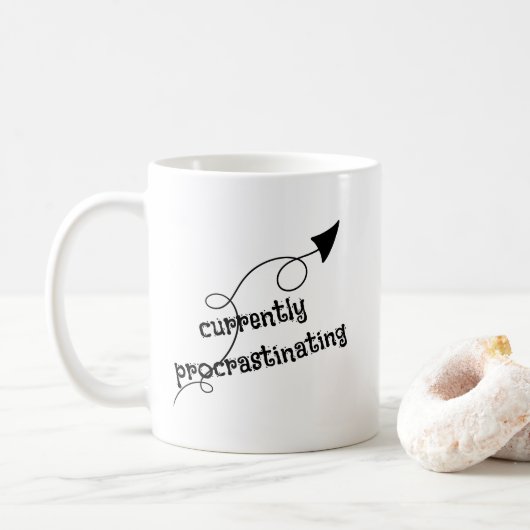 現在先送り矢印マグカップ コーヒーマグカップ (ドーナツ)