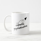 現在先送り矢印マグカップ コーヒーマグカップ (左)