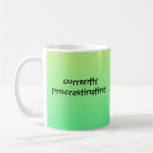 現在先送り – おもしろマグカップ コーヒーマグカップ (左)