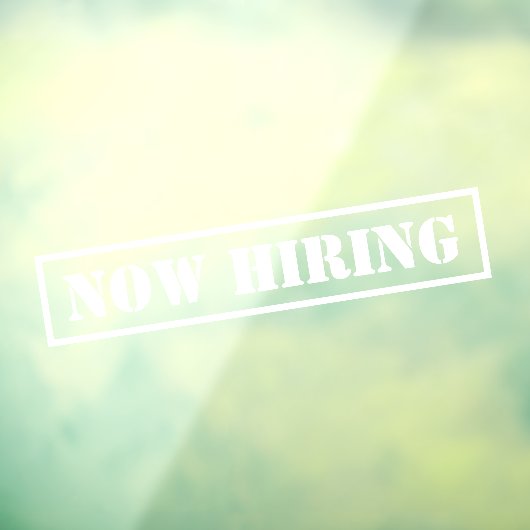 現在募集中 シンプルな斜めのプロフェッショナルなビジネス ウィンドウサイン (シート3)