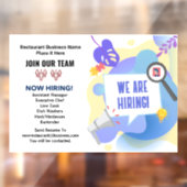 現在募集中！チームに参加しよう カスタム ウィンドウサイン (シート2)