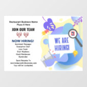 現在募集中！チームに参加しよう カスタム ウィンドウサイン (シート)