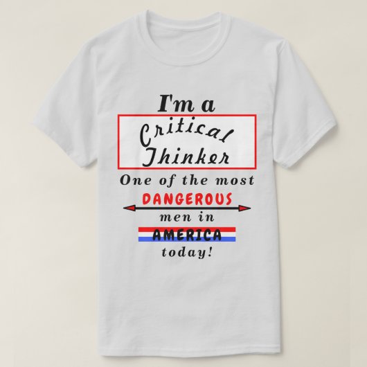 現在最も危険な重要な思想家 Tシャツ (デザイン正面)