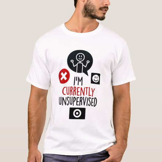 現在無監督のメンズTシャツ Tシャツ (正面)