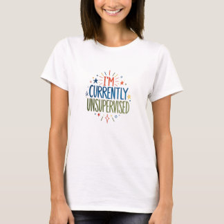 現在無監督の女性用Tシャツ Tシャツ