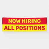 現在、すべての求職を救済採用する 横断幕 (横)