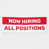 現在、すべての求職を救済採用する 横断幕 (横)