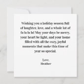 現在 ファ ラ ラ ラ で大賑わい！ シーズンカード (裏面)