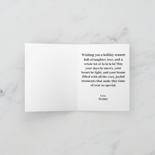 現在 ファ ラ ラ ラ で大賑わい！ シーズンカード (内部)