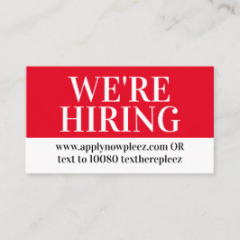 現在、求人救済は求職業務を求めている 名刺