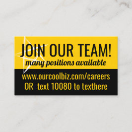 現在、求人救済は求職業務を求めている 名刺