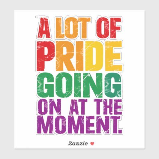 現在Lgbtのプライド月で多くのプライドが起きている シール (シート)