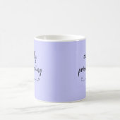 現在Periwinkle Purple Mugを先送りする コーヒーマグカップ (中央)