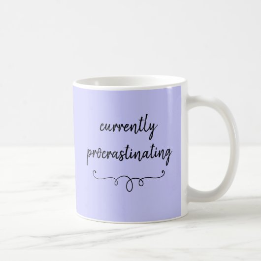 現在Periwinkle Purple Mugを先送りする コーヒーマグカップ (右)