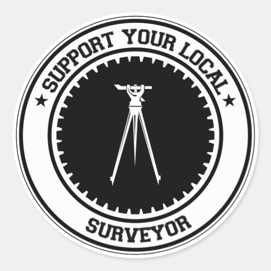 現地の測量士をサポート ラウンドシール (正面)