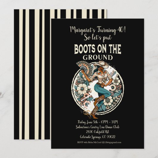 現地スタッフ 招待状 (正面/裏面)