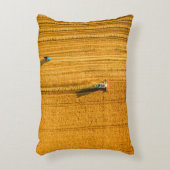 現場で作業するハーベスタの機械。ハーブを結合 アクセントクッション (正面(垂直))