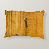 現場で作業するハーベスタの機械。ハーブを結合 アクセントクッション (裏面)