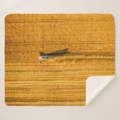 現場で作業するハーベスタの機械。ハーブを結合 シェルパブランケット (正面(横))