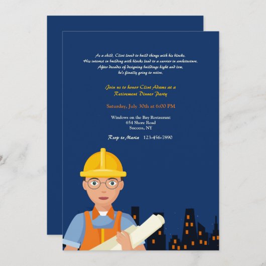 現場の建築士 招待状 (正面/裏面)