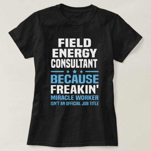 現場エネルギー・コンサルタント Tシャツ (デザイン正面)