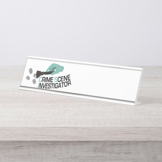 現場捜査員 デスクネームプレート (正面)