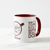 現実おもしろいより先にコーヒーを飲み込んでくれないか マグカップ (正面右)