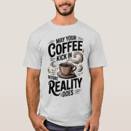 現実おもしろい化する前のレトロコーヒー Tシャツ