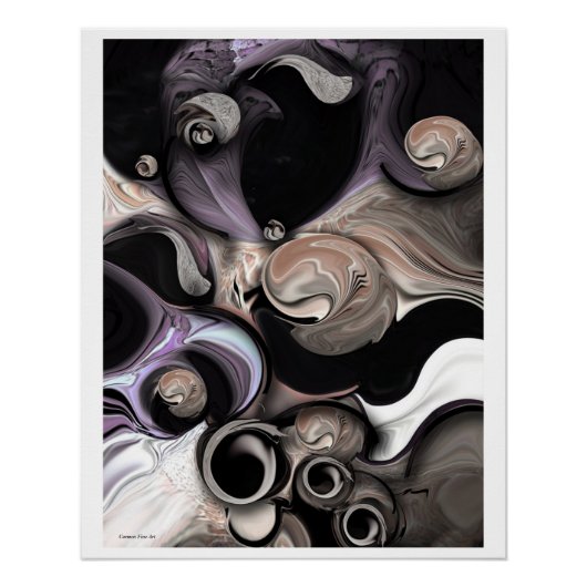 「現実と出発」、光沢のあるポスター ポスター (正面)