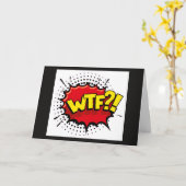 現実に対する皮肉でおかしなWTF発言 カード (黄色い花)