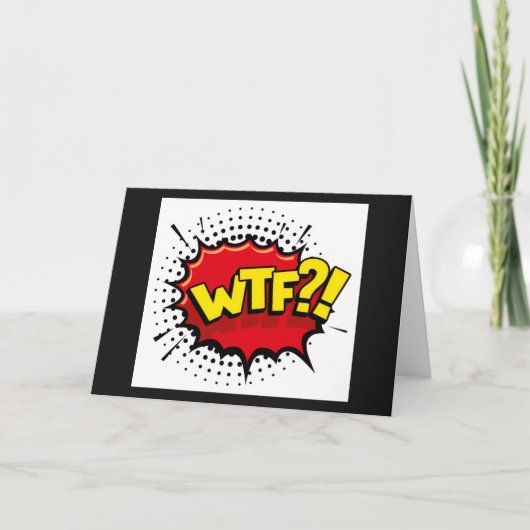 現実に対する皮肉でおかしなWTF発言 カード (正面)