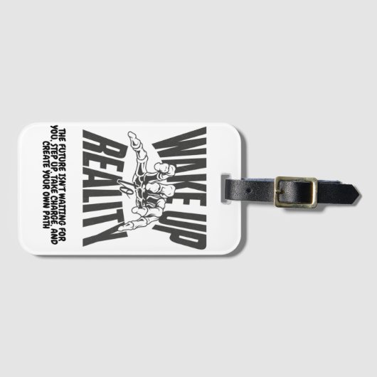 現実に目覚める ラゲッジタグ (正面横)