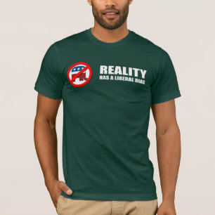 現実に自由主義のなバイアスがあります Tシャツ
