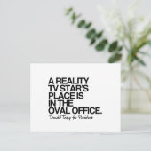 現実のテレビスターの場所は楕円形のオフィスにある ポストカード (スタンド正面)