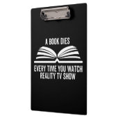 現実のテレビ番組を見るたびに本が死ぬ クリップボード (左)