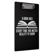 現実のテレビ番組を見るたびに本が死ぬ クリップボード (右)