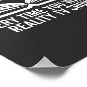 現実のテレビ番組を見るたびに本が消える ポスター (角)