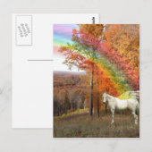 現実のマスク – 啓示レインボーペガサス ポストカード (正面/裏面)