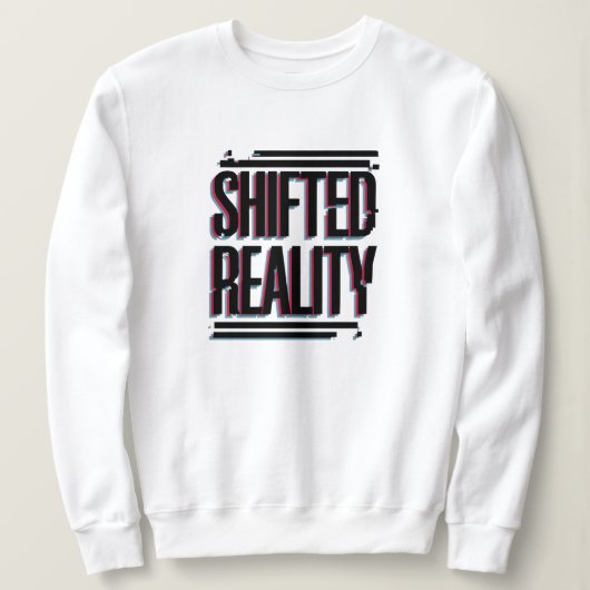 現実の変化 – タイムラインの不具合 スウェットシャツ (デザイン正面)