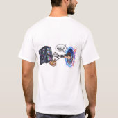 現実はつまらない、アニメに戻してくれ - おもしろゲーマー Tシャツ (裏面)