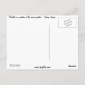 現実は創造だ… ポストカード (裏面)