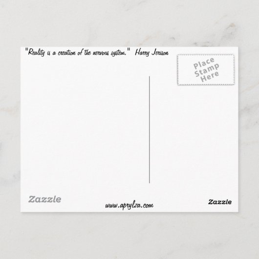現実は創造だ… ポストカード (裏面)